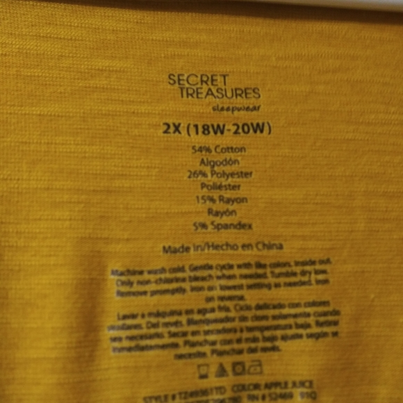 Sunday Funday mustard yellow long sleeve 2x soft - Picture 4 of 6